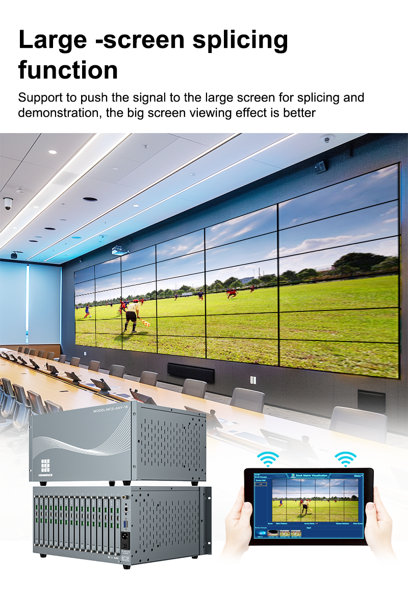 Kensence Unveils MCS-ANY-16 HDMI over IP stackable matrix switcher: The Future of Audio-Visual Matrix Technology