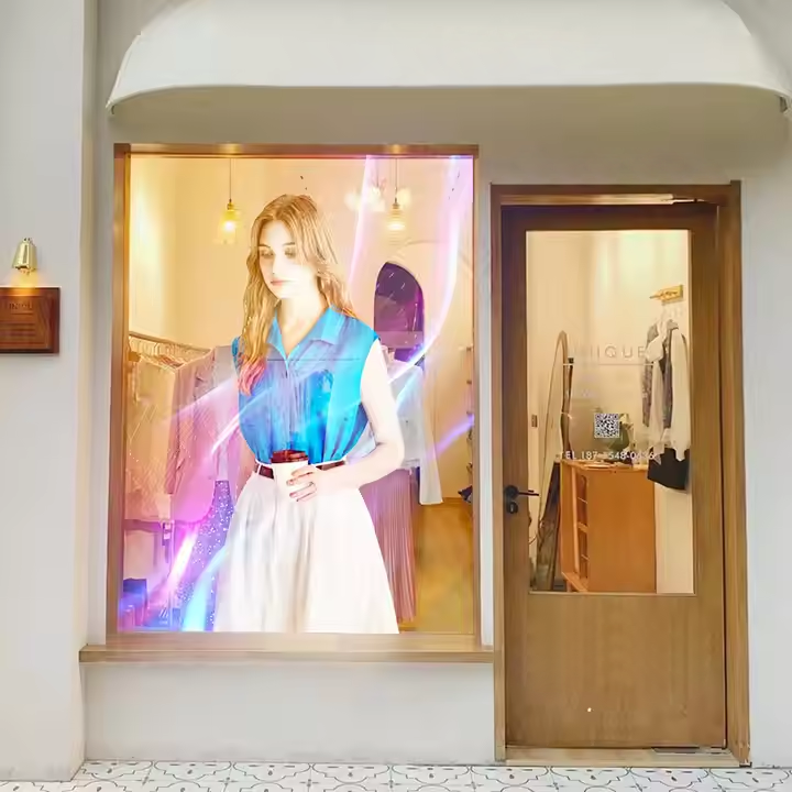 Effective Information Display and Dissemination with LED Flexible Transparent Screens
