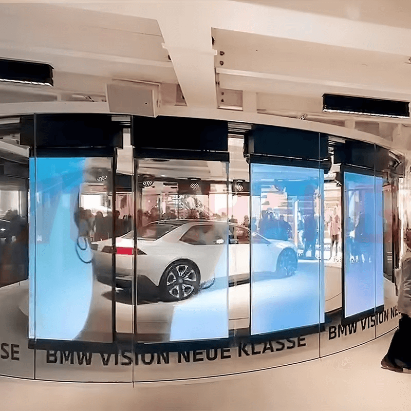 Indoor Full Color Flexible Transparent LED Film Screen Indoor P6 Transparent Film LED Screen Sticker