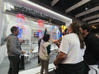 Kensence Shines at ISE 2025: Flexible Transparent LED Film Breakthroughs Usher in a New Trend in Commercial Display!