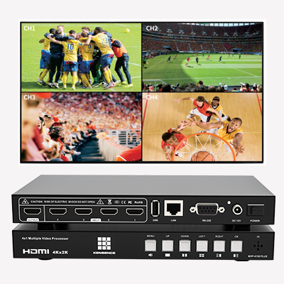 Cheap Price 4K Ultra HD LCD Video Wall Processor 4 input 1 output 2x1 4x1PBP PIP hdmi multiviewer
