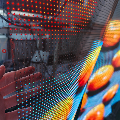 Factory Customization P5 P6 P8 P10 Full Color Glass Window Transparent Led Screen for Shopping Advertising