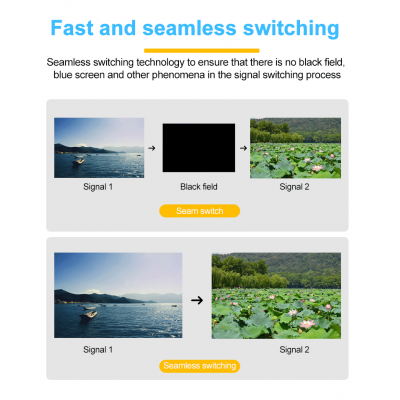 4K@60Hz 4:4:4 4K 8x8 Audio Matrix Switcher with IR RS232 and TCP/IP control