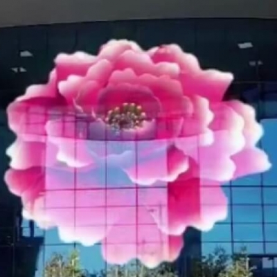 Indoor Full Color Flexible Transparent LED Film Screen Indoor P6 Transparent Film LED Screen Sticker
