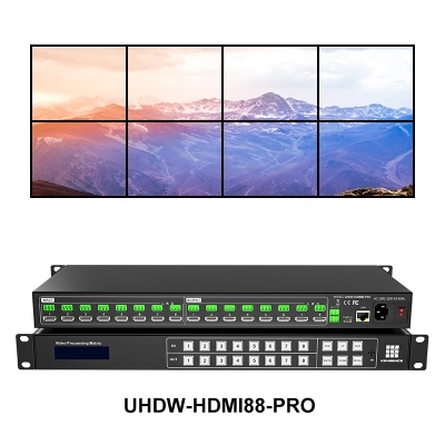 4K@60Hz 4:4:4 4K 8x8 Audio Matrix Switcher with IR RS232 and TCP/IP control